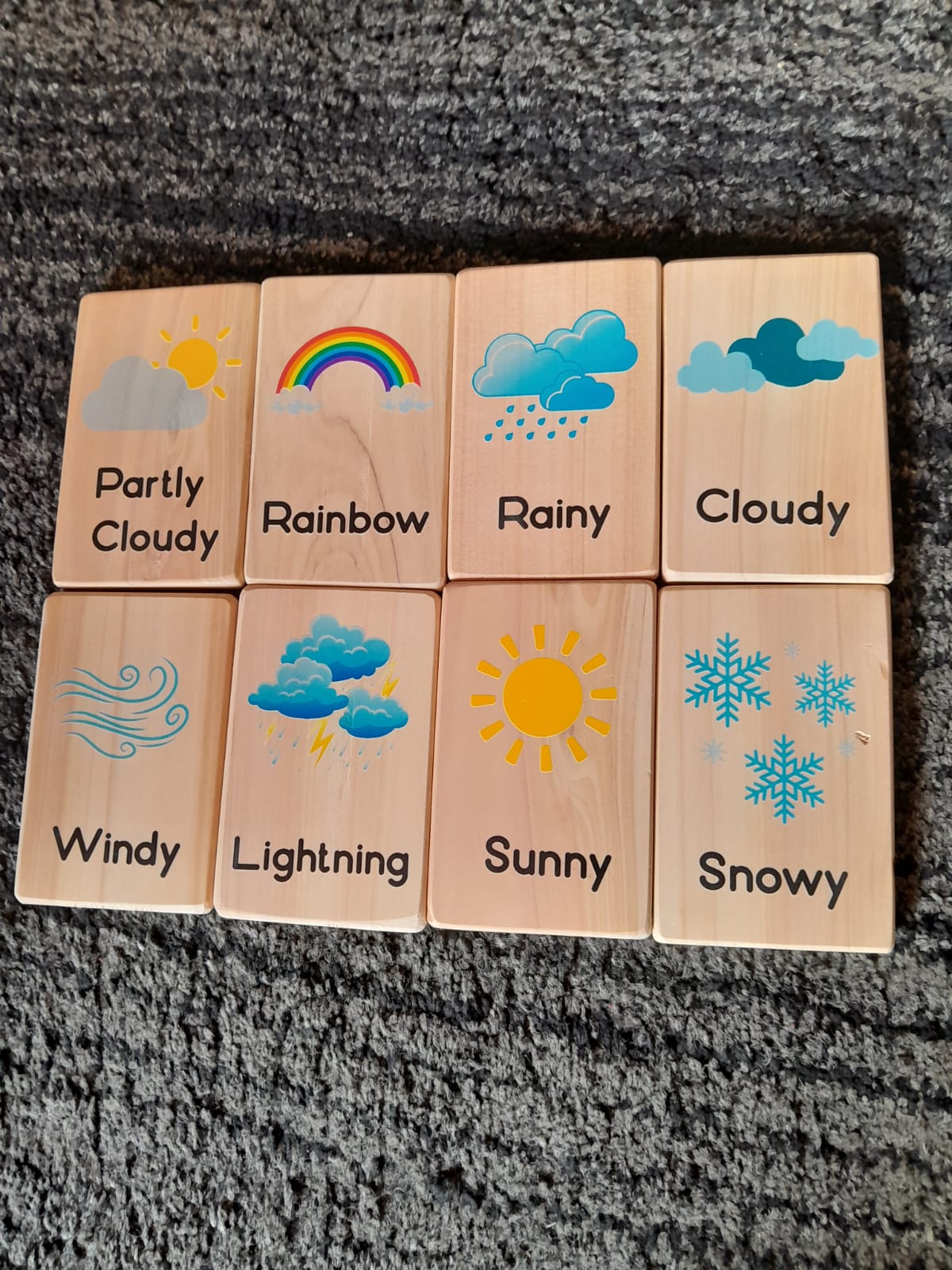 Wooden Flashcards