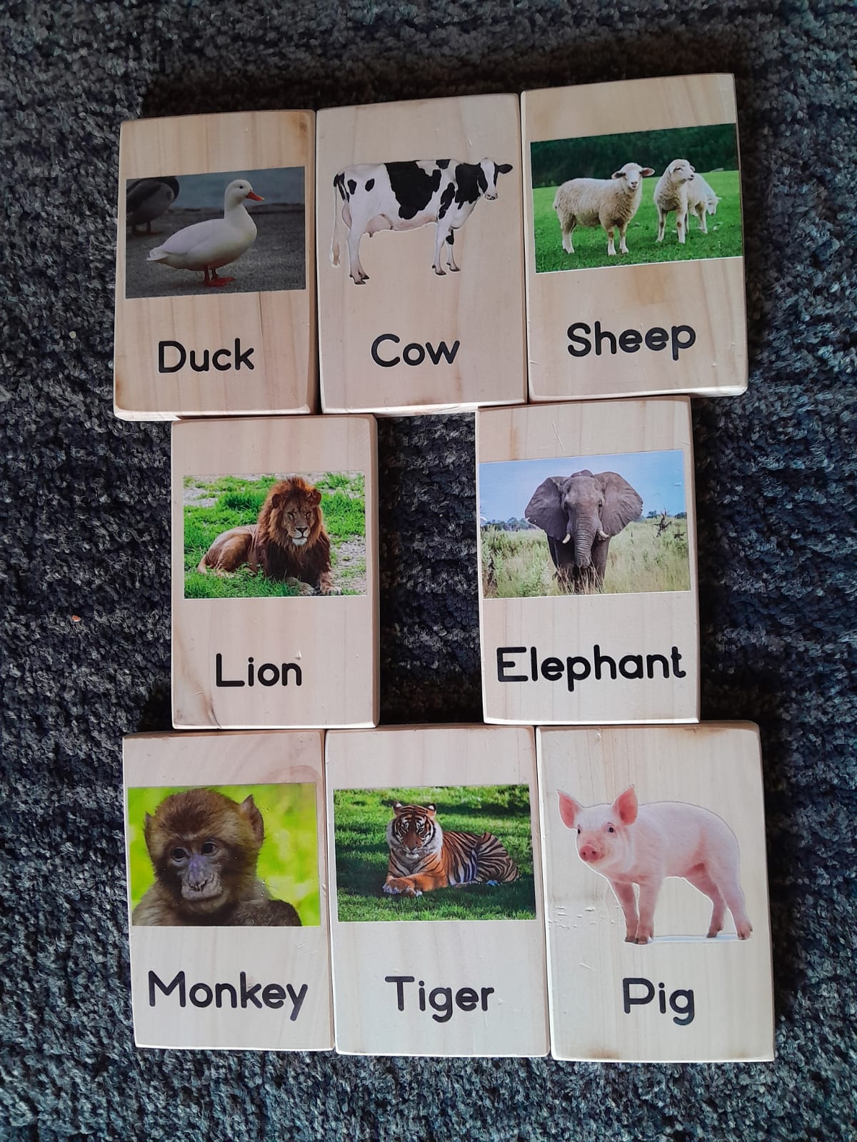 Wooden Flashcards