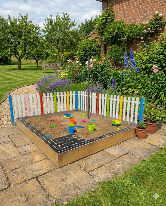 Wooden Sand Pit – Custom Outdoor Sandbox for Homes, Schools, Daycare & Balcony Play