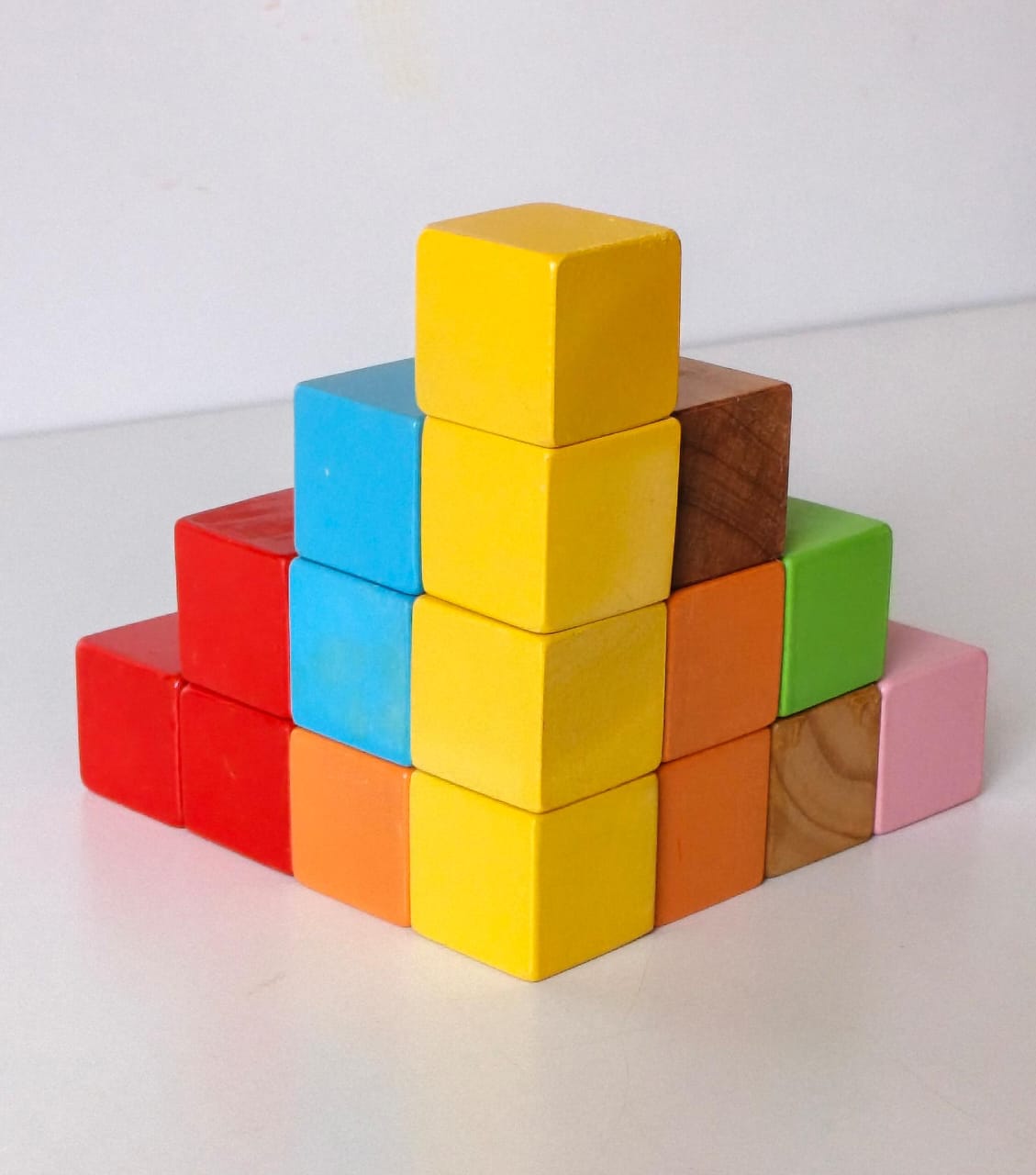 27-piece colorful wooden building blocks for toddlers aged 9+ months Kenya