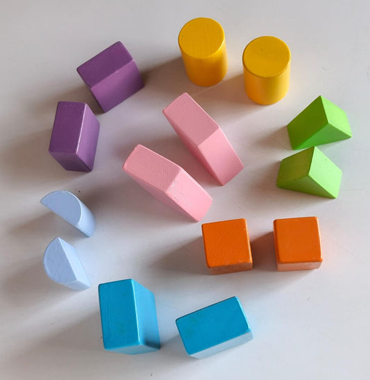 3D Wooden Shape Building Blocks for Kids – Educational Geometry & STEM Learning Toy