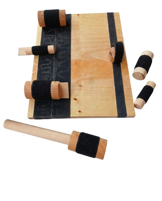 Wooden Velcro Board for Kids | Fine Motor Skills & Occupational Therapy Toy | Portable Sensory Learning Board
