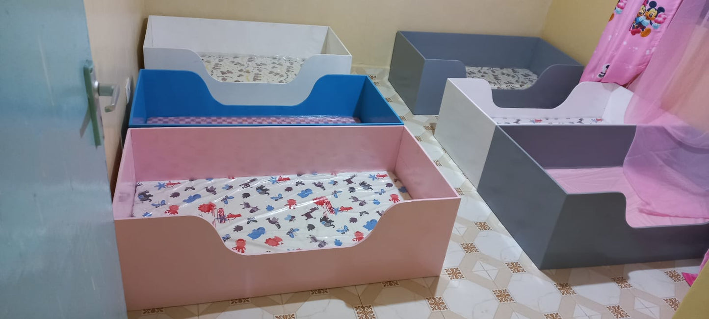 Wooden toddler floor bed