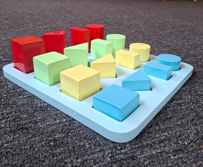Best Montessori shapes sorter wooden toy for kids cognitive development