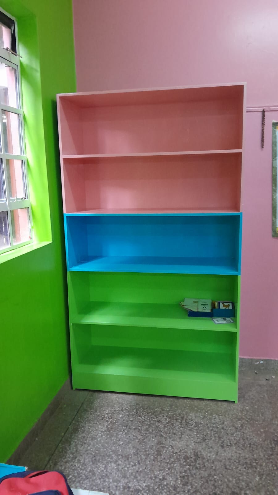 Classroom cubbies for daycare and school storage in Kenya