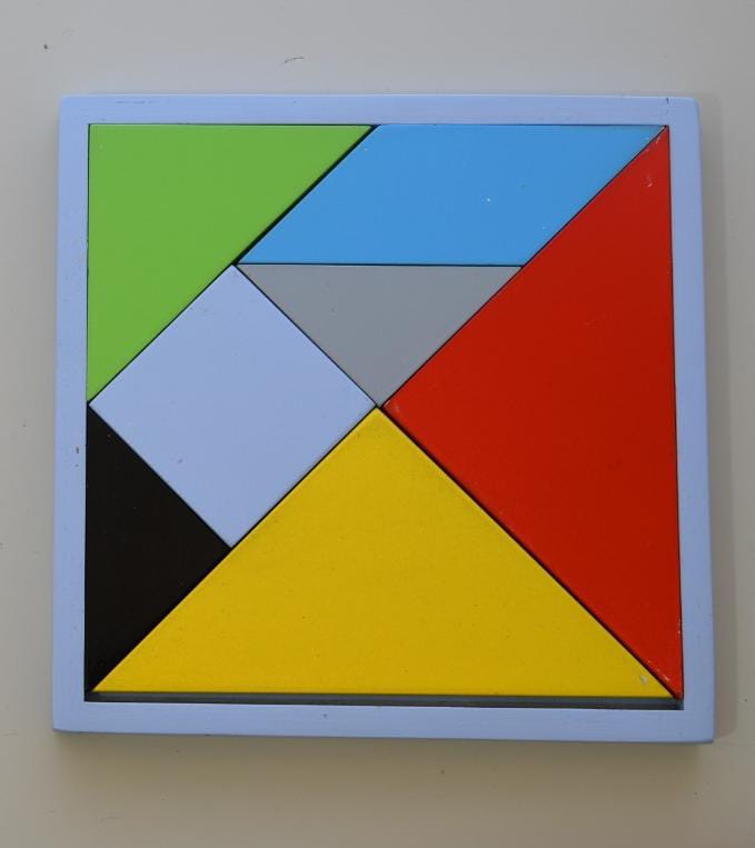 Colorful Tangram puzzle for kids 3+, Montessori toy that sparks creativity and problem-solving skills