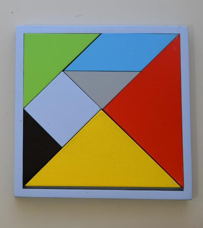 Colorful Tangram puzzle for kids 3+, Montessori toy that sparks creativity and problem-solving skills