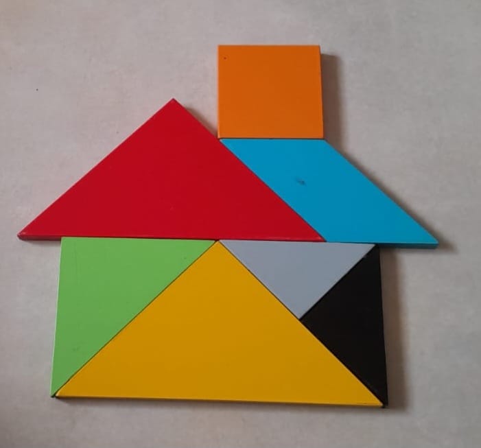 Creative Tangram puzzle for kids 3+, fun educational toy for Montessori and homeschool classrooms