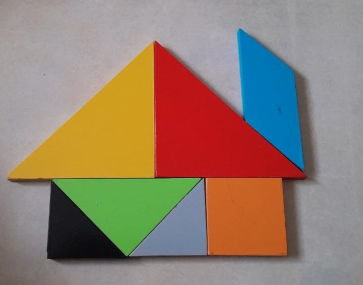 Creative Tangram puzzle for kids 3+, fun educational toy for Montessori and homeschool classrooms