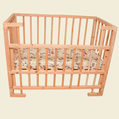 wooden baby cot 