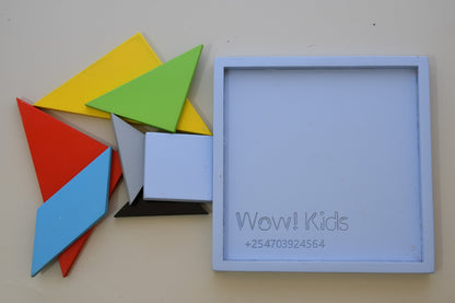 Educational Tangram puzzle for toddlers, builds spatial awareness and creative thinking