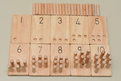 Educational math toy for number recognition and counting practice