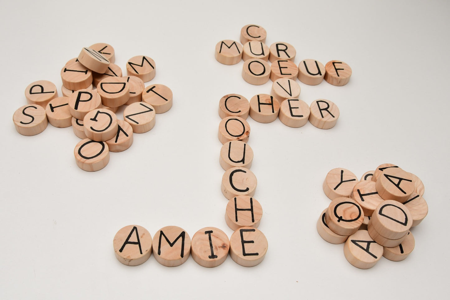 Educational wooden alphabet set for preschoolers with spelling board and multilingual learning Kenya