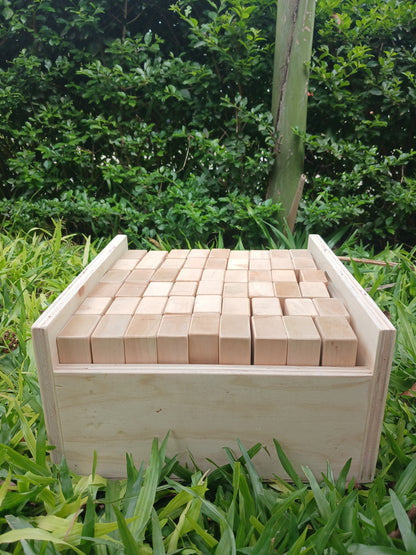 Fun outdoor activity with a Giant Jenga set for children and adults