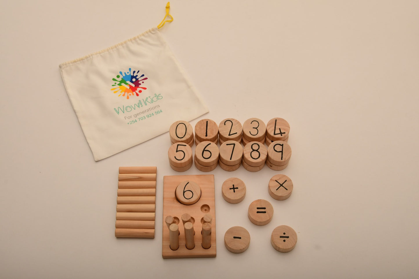 Hands-on number learning toy for toddlers and preschoolers, develops logic, focus, and creativity