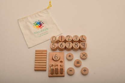 Hands-on number learning toy for toddlers and preschoolers, develops logic, focus, and creativity