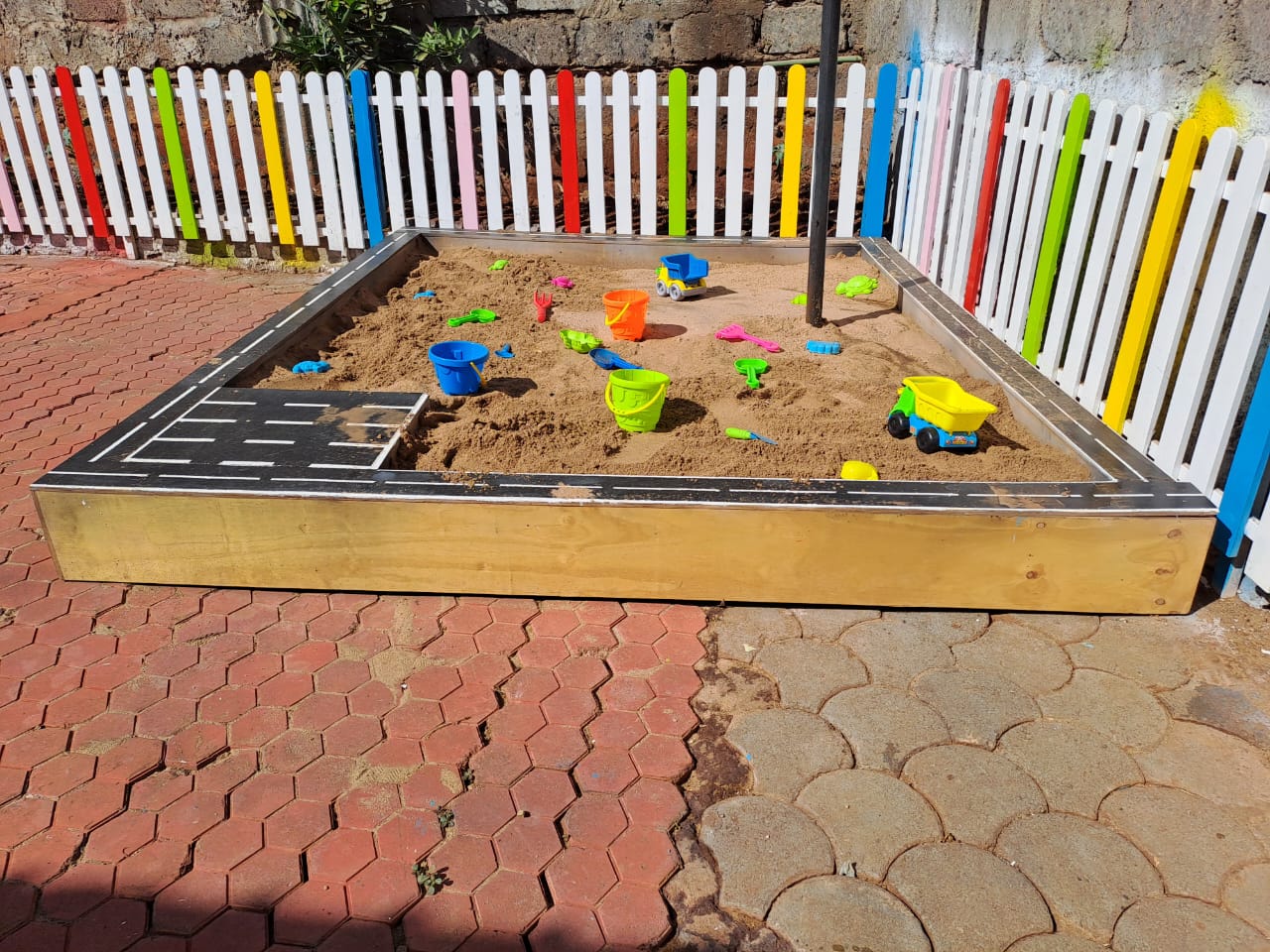 Kids sand pit for imaginative and sensory play at home or outdoor spaces