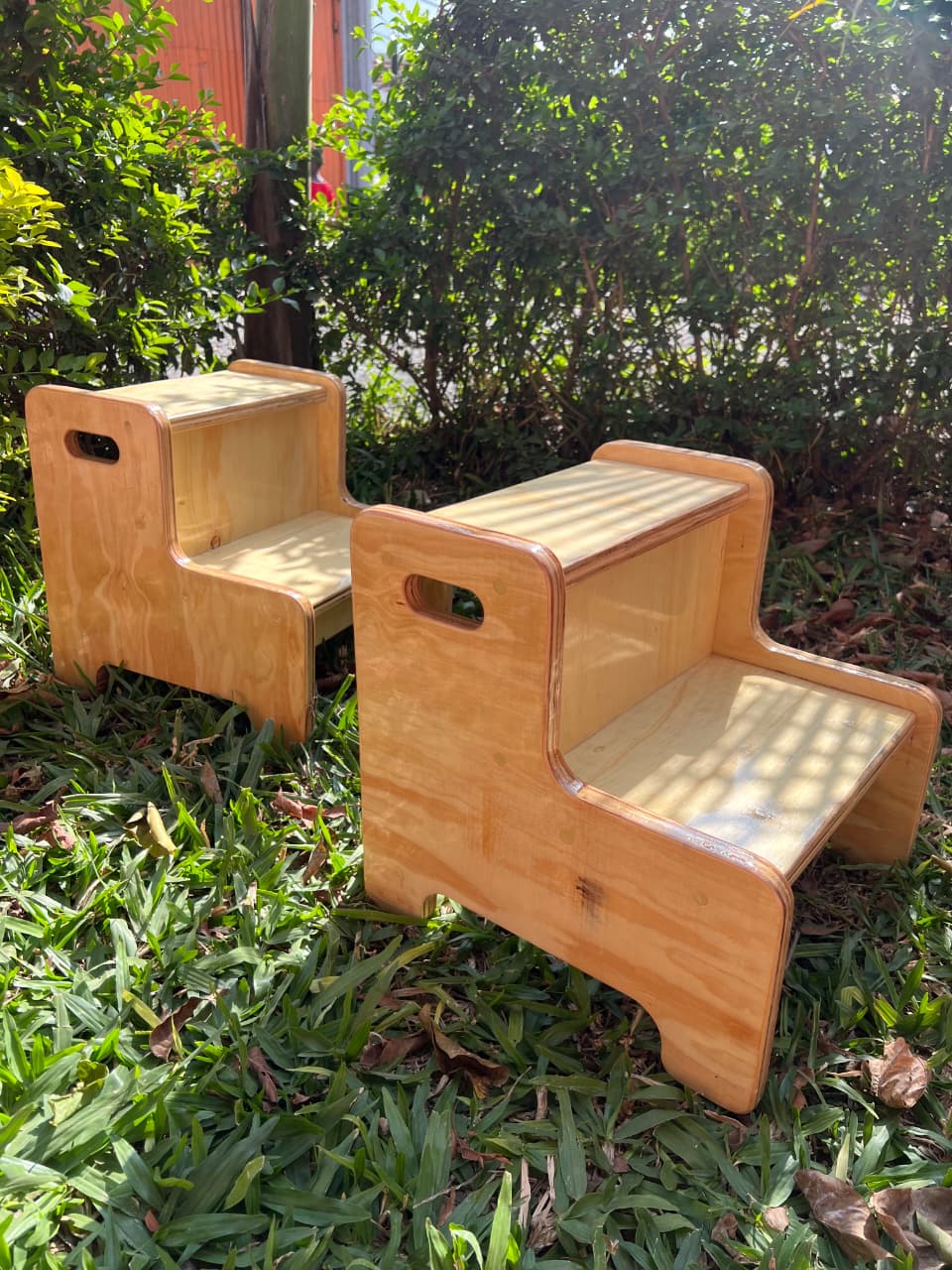 Kids wooden step stool for toilet training
