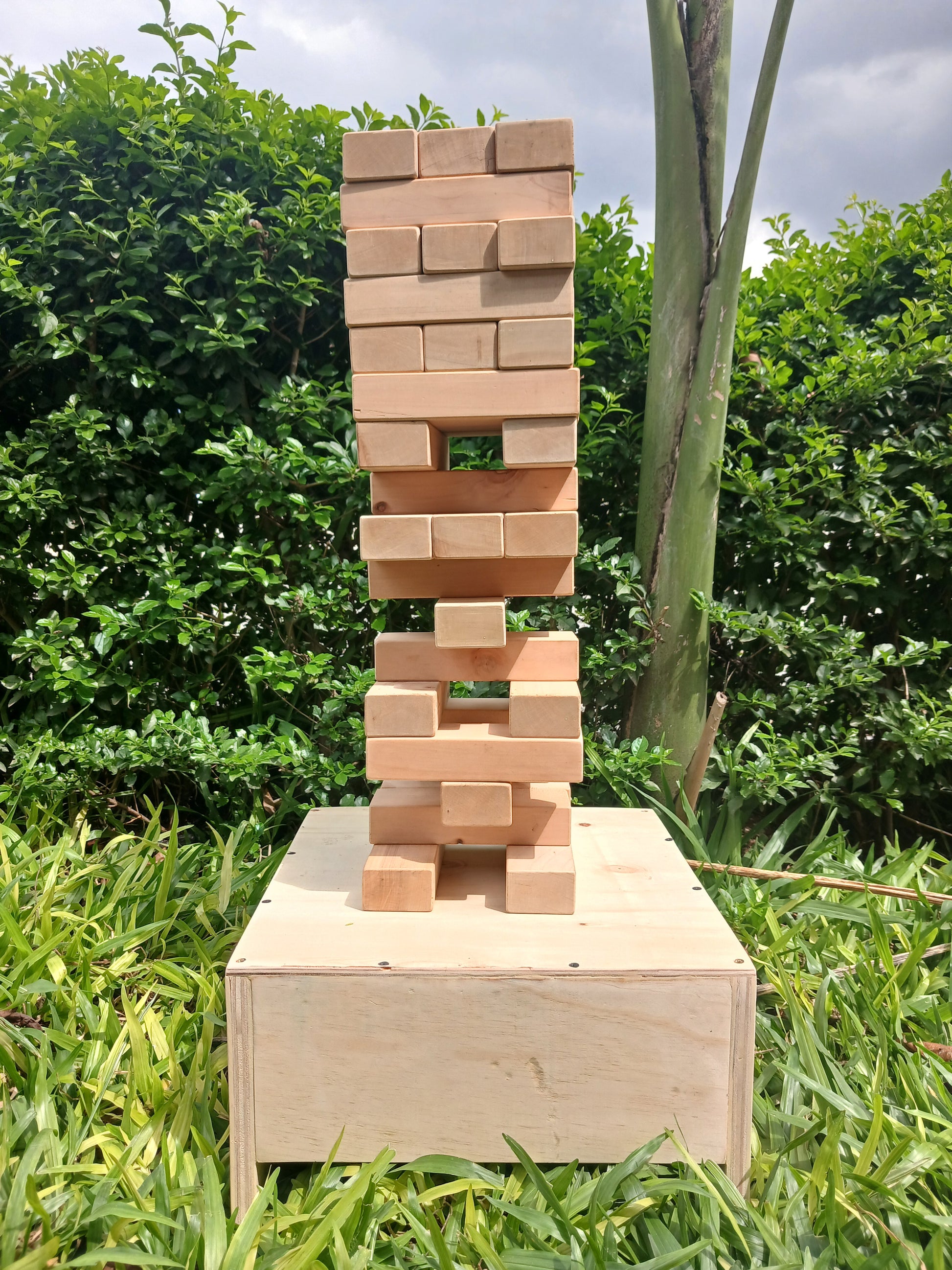 Large wooden stacking game for kids and families by Wow Kids