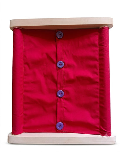 Montessori Button Dressing Frame for Kids Wooden Practical Life Learning Toy