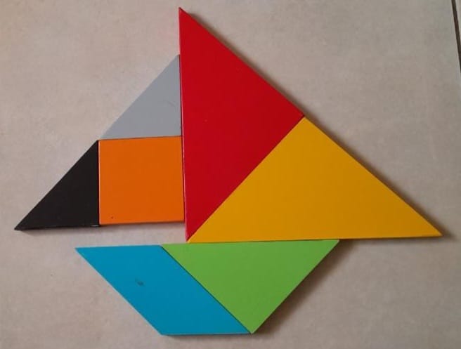 Montessori Tangram puzzle for early learners, strengthens spatial reasoning and pattern recognition