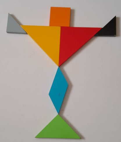 Montessori Tangram puzzle for early learners, strengthens spatial reasoning and pattern recognition
