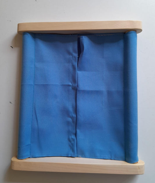 Montessori eye and hook dressing frame wooden toy for kids learning fastening and dressing skills