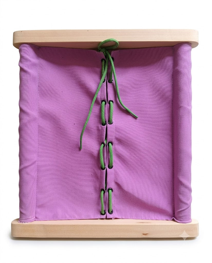 Montessori lacing dressing frame for toddlers learning threading skills