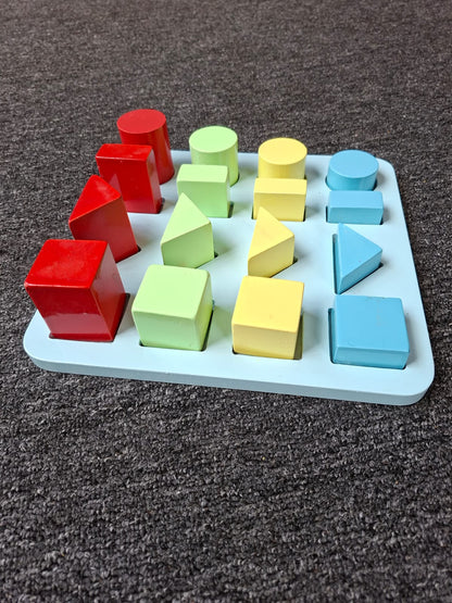 Montessori wooden shapes puzzle toy Kenya for preschool learning