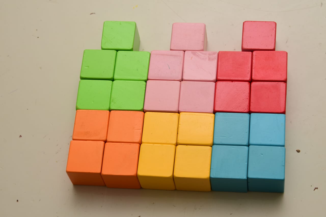 Safe and colorful wooden building blocks for preschool learning Kenya