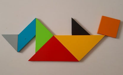 Tangram geometric puzzle for toddlers and preschoolers, hands-on learning toy that sparks imagination, develops logic, fine motor skills, and critical thinking