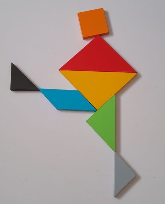 Tangram puzzle for kids, supports therapy, special needs learning, and skill-building activities