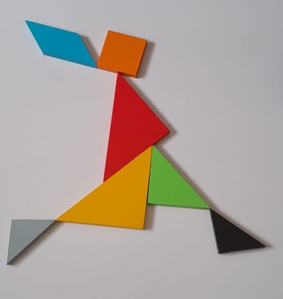 Tangram puzzle for kids, supports therapy, special needs learning, and skill-building activities