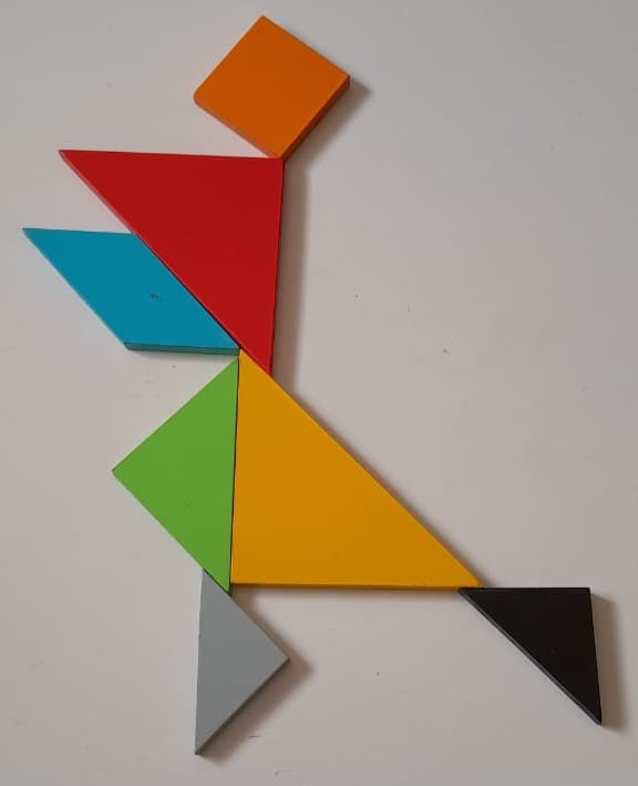 Tangram puzzle for kids, supports therapy, special needs learning, and skill-building activities