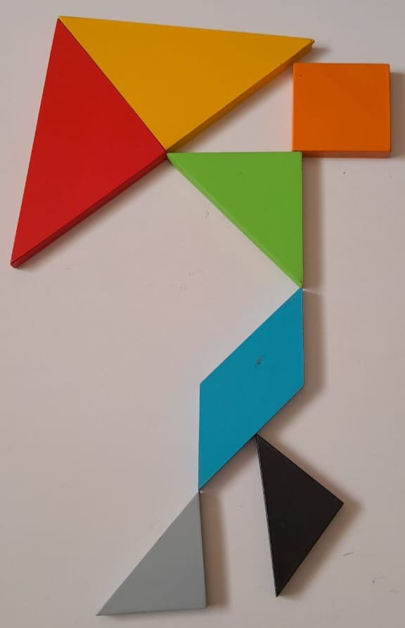 Tangram puzzle for kids, supports therapy, special needs learning, and skill-building activities