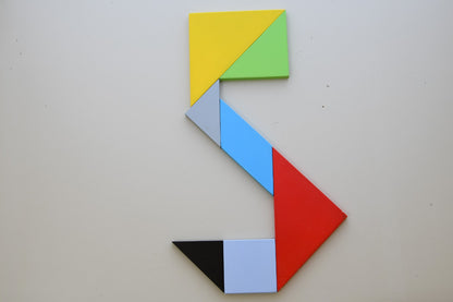 Tangram shape puzzle for toddlers, boosts focus, memory, and early math skills