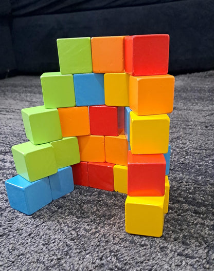 Vibrant wooden blocks for creative and imaginative play