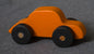 Vibrant wooden children toy car