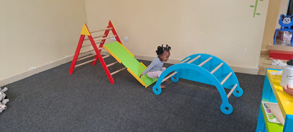 Wooden Pikler Climber Set - Wow! Kids