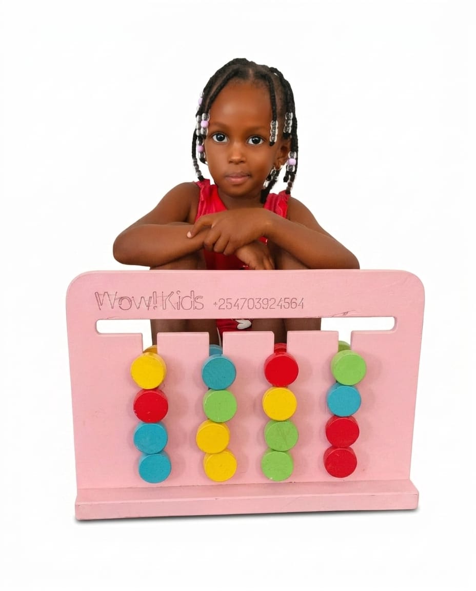 Montessori Slide Puzzle – Wooden Sliding Tile Brain Teaser for Toddlers, Educational Logic Puzzle for Problem Solving & Cognitive Development Ages 2+