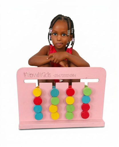 Montessori Slide Puzzle – Wooden Sliding Tile Brain Teaser for Toddlers, Educational Logic Puzzle for Problem Solving & Cognitive Development Ages 2+