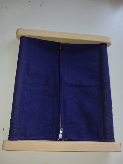 Wooden Montessori zipper frame for fine motor development