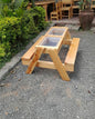 Wooden sensory play table for children