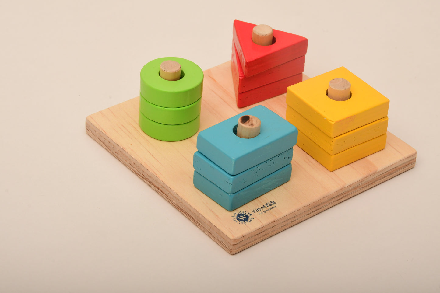 Wooden shape sorter for toddlers 9 months to 3 years