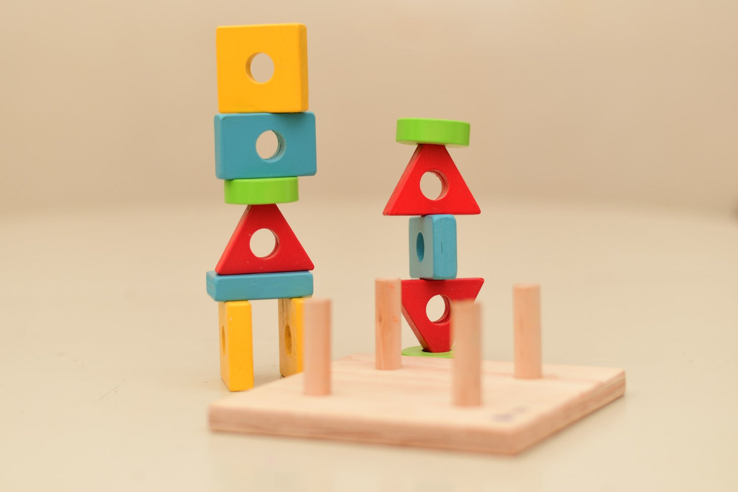 Wooden shape sorter for toddlers 9 months to 3 years