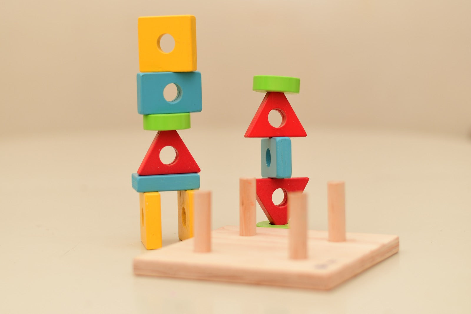Wooden shape sorter for toddlers 9 months to 3 years