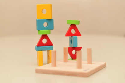 Wooden shape sorter for toddlers 9 months to 3 years