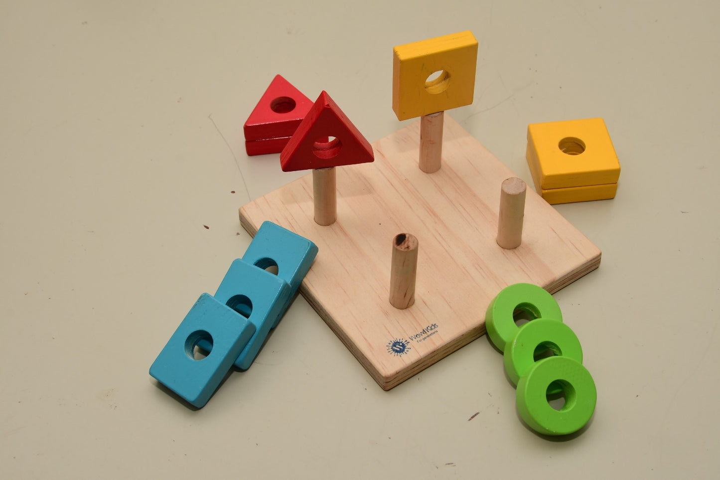 Wooden shape sorter for toddlers 9 months to 3 years