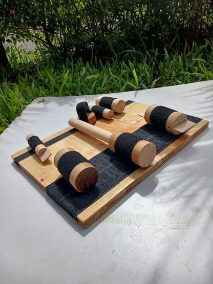 Wooden velcro board for kids in Kenya – sensory activity board for fine motor skills