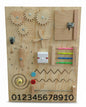 Wooden Busy Board for Toddlers – Sensory Activity & Motor Skills Learning Board